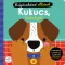 Kukucs, kiskutya! interaktív tapikönyv nyitható fülekkel borítója barna kutyussal