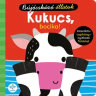 Kukucs bocika interaktív tapikönyv nyitható fülekkel borítója tanyasi tehénkével