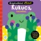 Kukucs kisbéka interaktív tapikönyv nyitható fülekkel lila borítója zöld békával