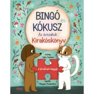 Bingó és Kókusz Az évszakok kirakóskönyv borítója a kutyus és cica figurájával