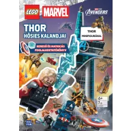 Lego Marvel Thor hősies kalandjai matricás foglalkoztatókönyv borítója