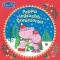 Peppa legszebb karácsonya keménytáblás mesekönyv borítója a malaccsaláddal a hóban