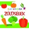 Zöldségek Első könyvem borítója paradicsom tök retek sárgarépa brokkoli és paprika rajzával
