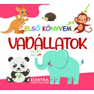 Elektra Vadállatok Első könyvem borítója színes állatfigurákkal