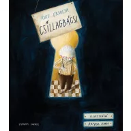 Csillagbácsi könyv borítója sárga kulcslyukon át látható szemüveges alakkal