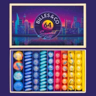 Billes & Co üveggolyó szett - large box - Sunset City