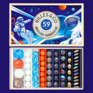 Billes & Co üveggolyó szett - large box - Space mission