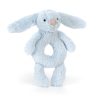Jellycat plüss csörgő - Bashful blue Bunny