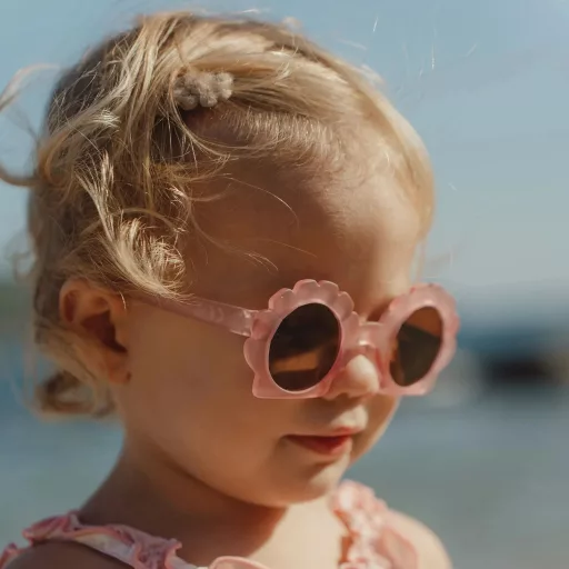 Little Dutch gyerek napszemüveg puha tokkal - Pink Shell