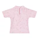 Little Dutch gyerek rövid ujjú úszó póló kis pink virágok - 86/92