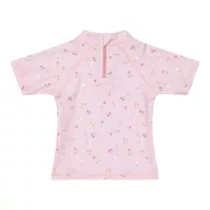   Little Dutch gyerek rövid ujjú úszó póló kis pink virágok - 86/92