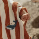 Little Dutch fürdőponcsó Ocean World Brown Stripe