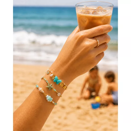 Cosmos beach vibe karkötő - Azure Fin