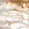 Cosmos beach vibe karkötő - Pearl and shell