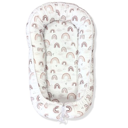 Happy kókuszbetétes babafészek - Szivárványok