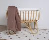 Childhome Rattan Babaöböl Szögletes - 90x50x70 Cm + Huzat Törtfehér + Matrac - 81x42x5 Cm