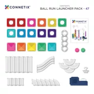 CONNETIX Golyópálya kilövővel 47 db