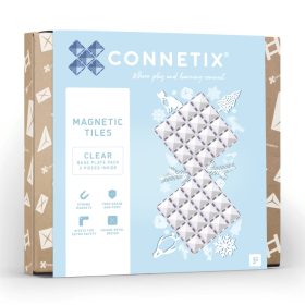 CONNETIX Clear 2 db-os építőlap - Átlátszó