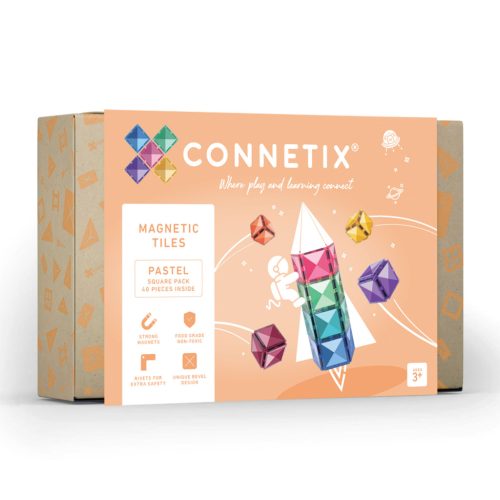 CONNETIX Pastel Square Pack 40 db