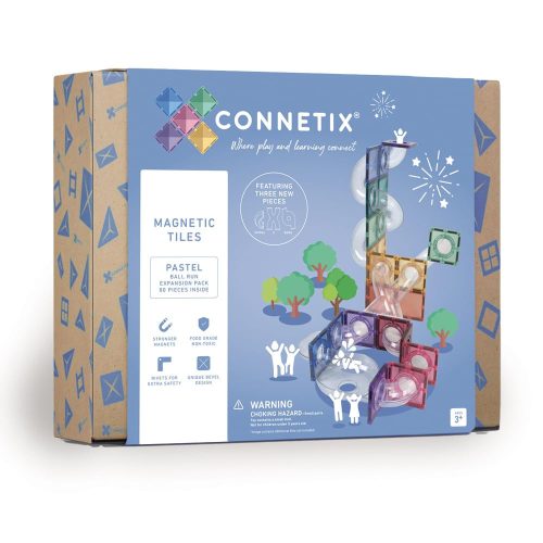 Connetix Pastel golyópálya kiegészítő 80 db