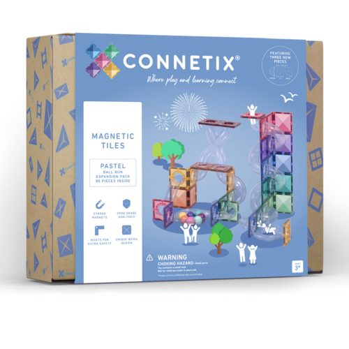 CONNETIX Pastel golyópálya kiegészítő 80 db