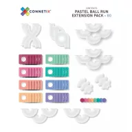 CONNETIX Pastel golyópálya kiegészítő 80 db
