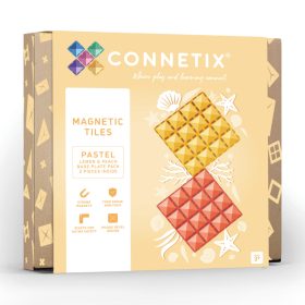 CONNETIX 2 db-os építőlap - Barack/Sárga
