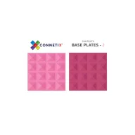 CONNETIX 2 db-os építőlap - Rózsaszín/Málna