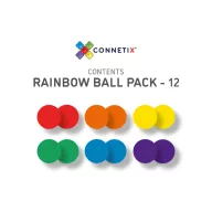 CONNETIX rainbow extra fagolyó csomag 12 db