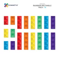 CONNETIX Rainbow Rectangle Pack 18 db