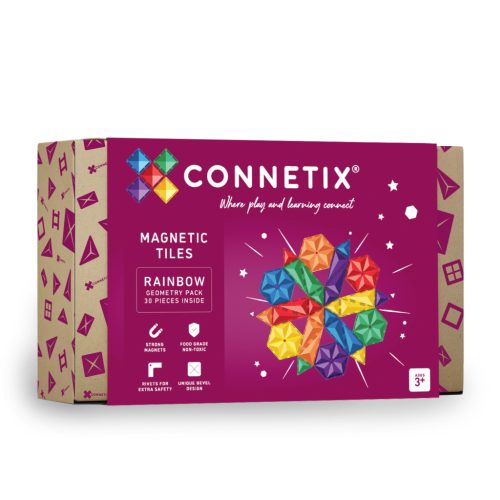 CONNETIX Rainbow Geometry Pack 30 db