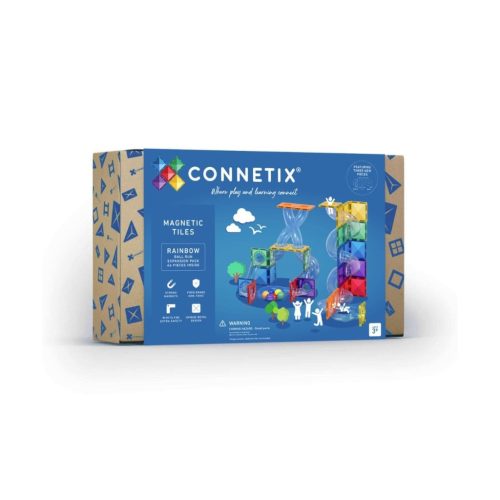 Connetix Rainbow golyópálya kiegészítő 66 db