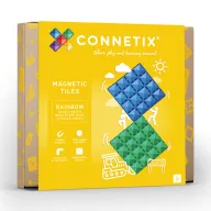 CONNETIX Rainbow 2 db-os építőlap - Kék/Zöld