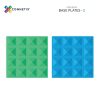 Connetix 2 db-os építőlap - Kék/Zöld