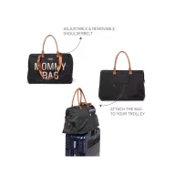 Childhome pelenkázó táska - Mommy bag - Black-Gold