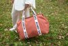 Childhome MOMMY BAG ® NURSERY BAG - SIGNATURE - VÁSZON - TERRACOTTA