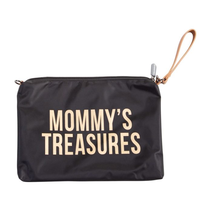 Mommy Clutch - black gold