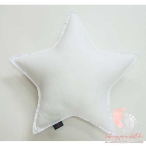 Pastell díszpárna - Fehér csillag