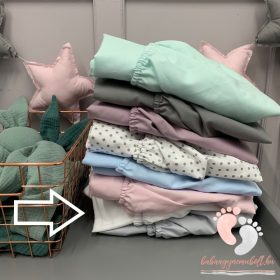 Pastell gumis lepedő - Fehér 60x120 cm