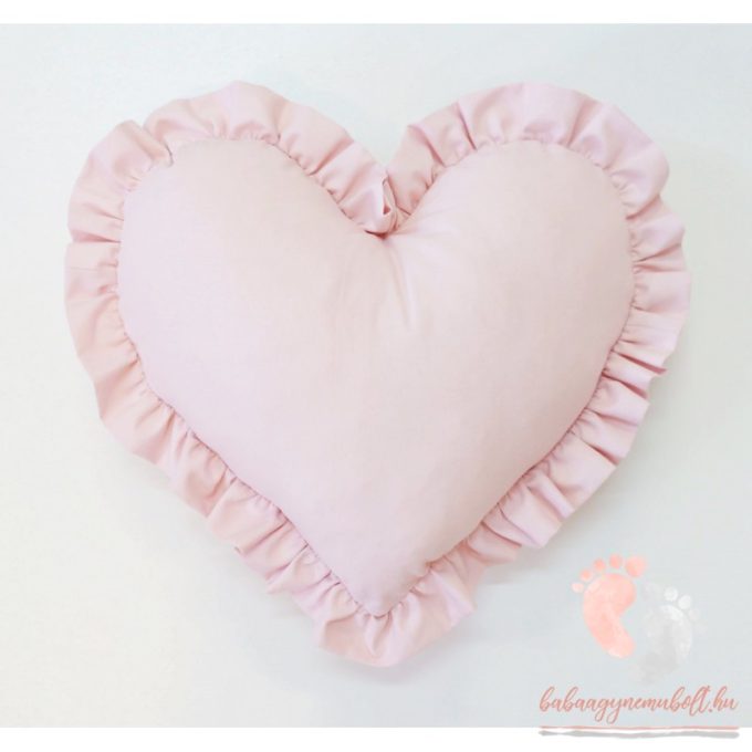 Pastell szív alakú párna - Rózsaszín