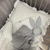 Pastell steppelt babaágynemű szett - Fehér 100x135 + 40x60