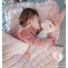 Pastell steppelt babaágynemű szett - Púder rózsaszín 65x75+26x36 cm