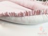 Pastell XXL babafészek - Rózsaszín fehérrel