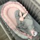 Pastell XXL babafészek - Rózsaszín szürkével