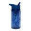 Petit monkey szívószálas kulacs glitter 300ml - Kék