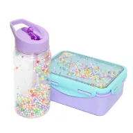   Petit monkey szívószálas kulacs macaron pops 300 ml - Lila