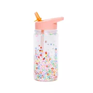  Petit monkey szívószálas kulacs macaron pops 300 ml - Korall