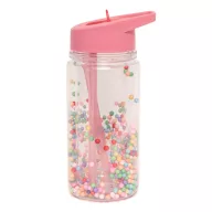   Petit monkey szívószálas kulacs macaron pops 300 ml - Bazsarózsa