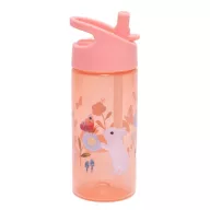   Petit monkey szívószálas kulacs 380 ml - Nyuszi rózsaszín