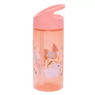   Petit monkey szívószálas kulacs 380 ml - Nyuszi rózsaszín